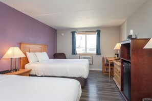 Room, 2 Double Beds, Non Smoking | Desk, iron/ironing board, free cribs/infant beds, free WiFi