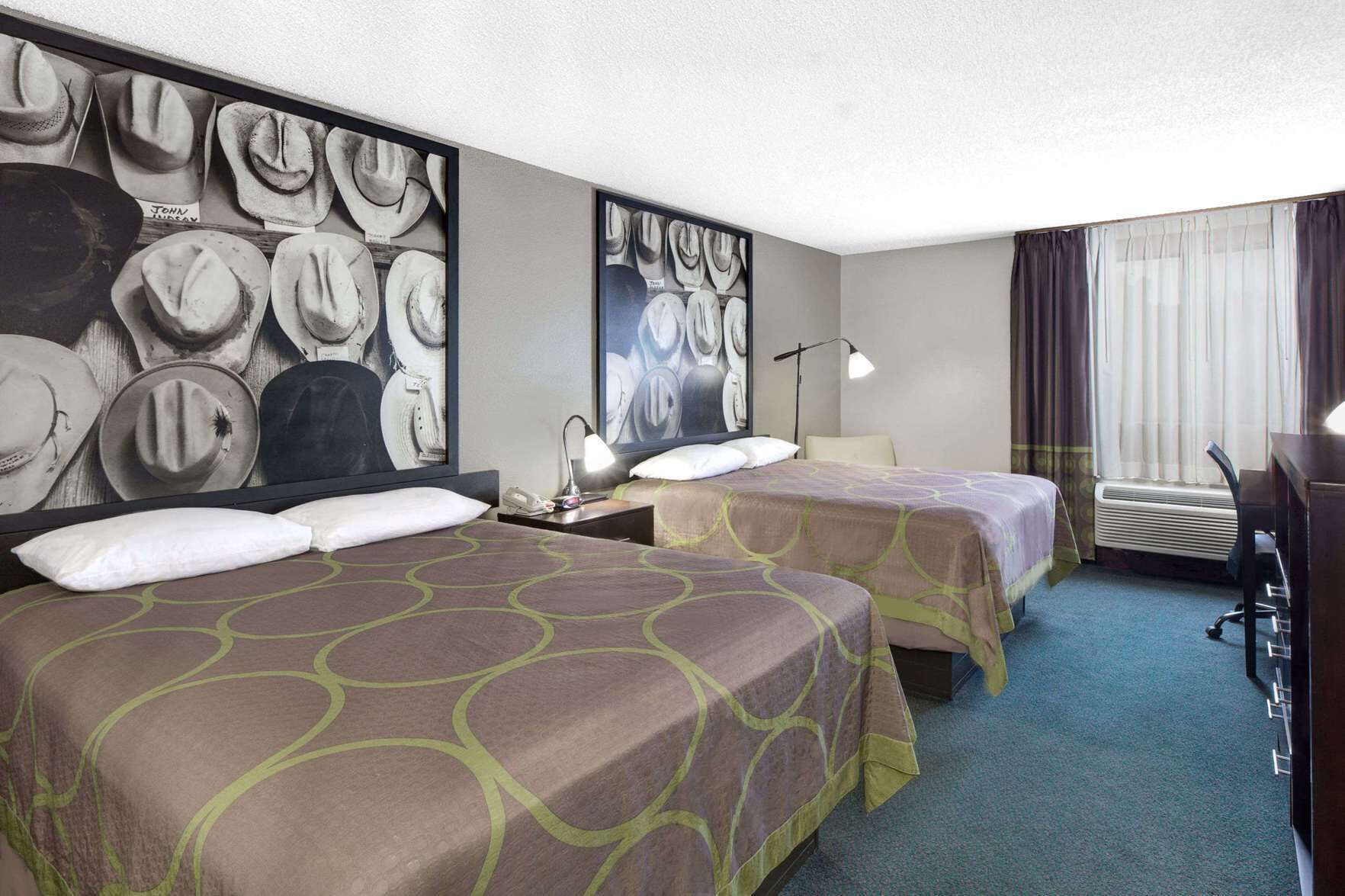 Premium bedding, desk, blackout curtains, iron/ironing board