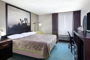 Room, 1 King Bed, Accessible, Non Smoking (Mobility,Hearing,Tub w/Grab Bars) | Premium bedding, desk, blackout drapes, iron/ironing board