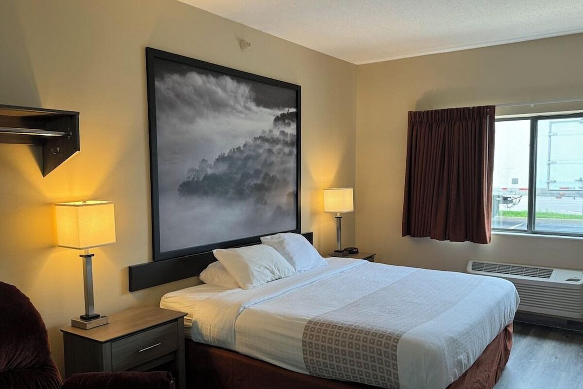 Blackout curtains, iron/ironing board (on request), free WiFi