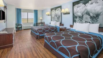 In-room safe, desk, laptop workspace, soundproofing