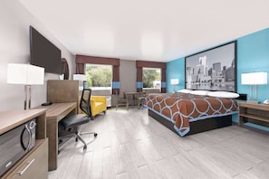 Studio Suite, 1 King Bed, Non Smoking | Desk, laptop workspace, iron/ironing board, free cribs/infant beds