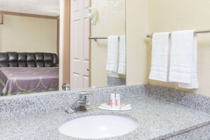 Hair dryer, towels