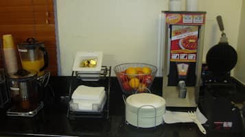 Petit déjeuner à emporter compris tous les jours