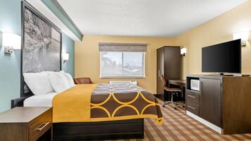 Desk, iron/ironing board, free WiFi, bed sheets