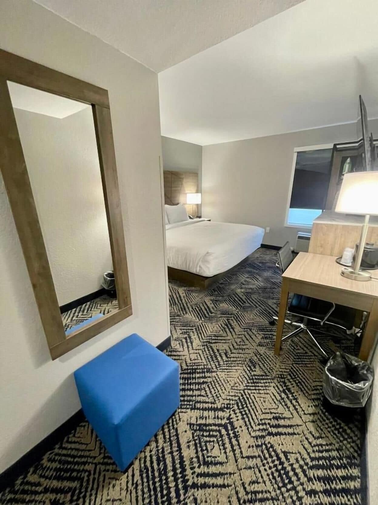 Pillow-top beds, desk, laptop workspace, free WiFi