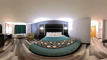 Schreibtisch, laptopgeeigneter Arbeitsplatz, Verdunkelungsvorhänge