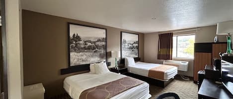 Standard Room, 2 Queen Beds | Desk, free cribs/infant beds, rollaway beds, free WiFi