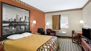 Blackout drapes, iron/ironing board, free cribs/infant beds