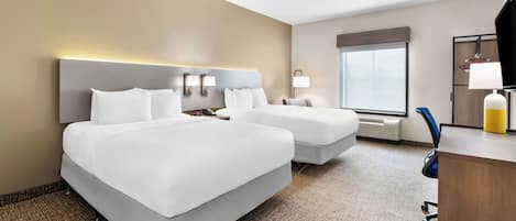 Room, 2 Queen Beds, Accessible, Non Smoking | Premium bedding, down duvets, blackout curtains, iron/ironing board