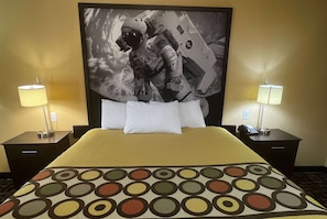 Premium bedding, desk, iron/ironing board, rollaway beds