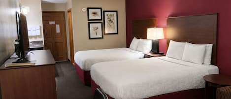 Standard Room, 2 Queen Beds, Non Smoking | Desk, iron/ironing board (on request), cribs (free)