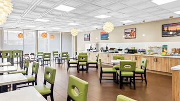 Free daily buffet breakfast