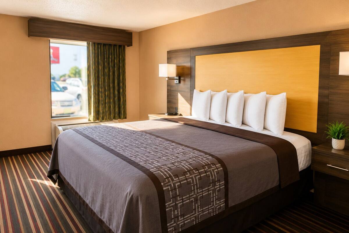 Classic Room, 1 King Bed, Non Smoking | Premium bedding, down comforters, WiFi (free), bed sheets