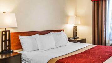 Premium bedding, pillow-top beds, desk, iron/ironing board