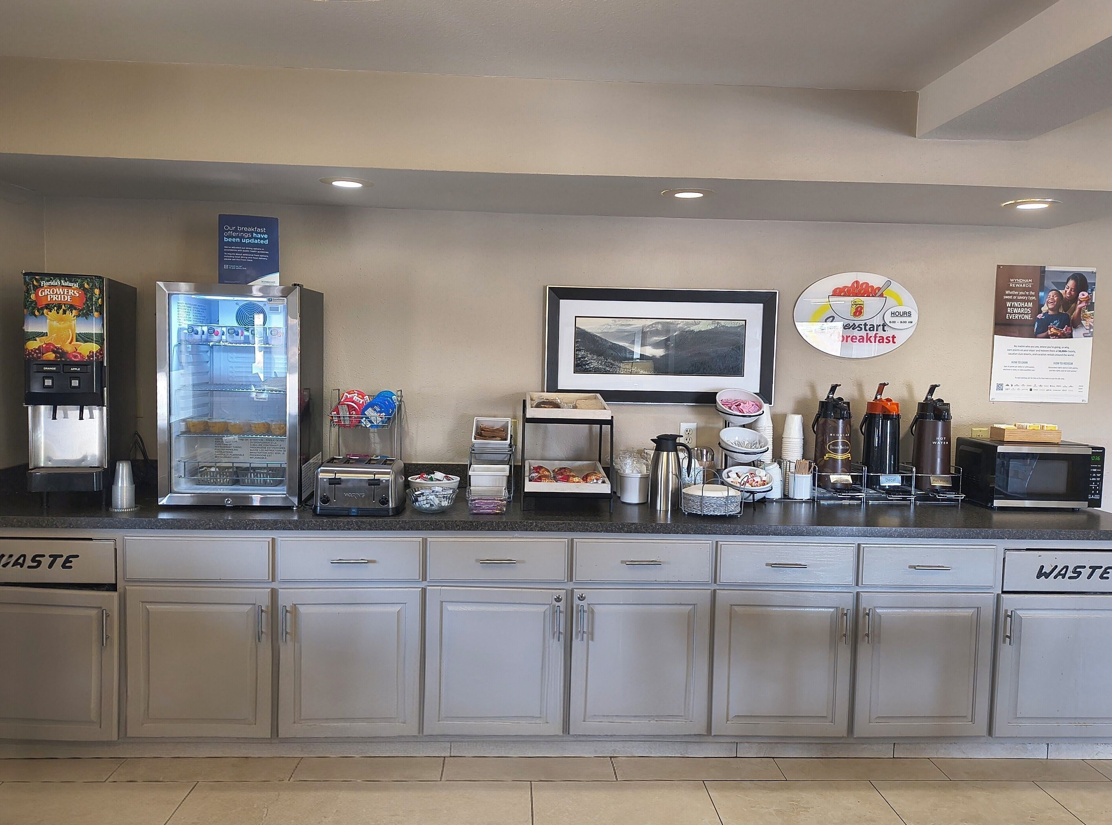 Petit déjeuner continental compris tous les jours