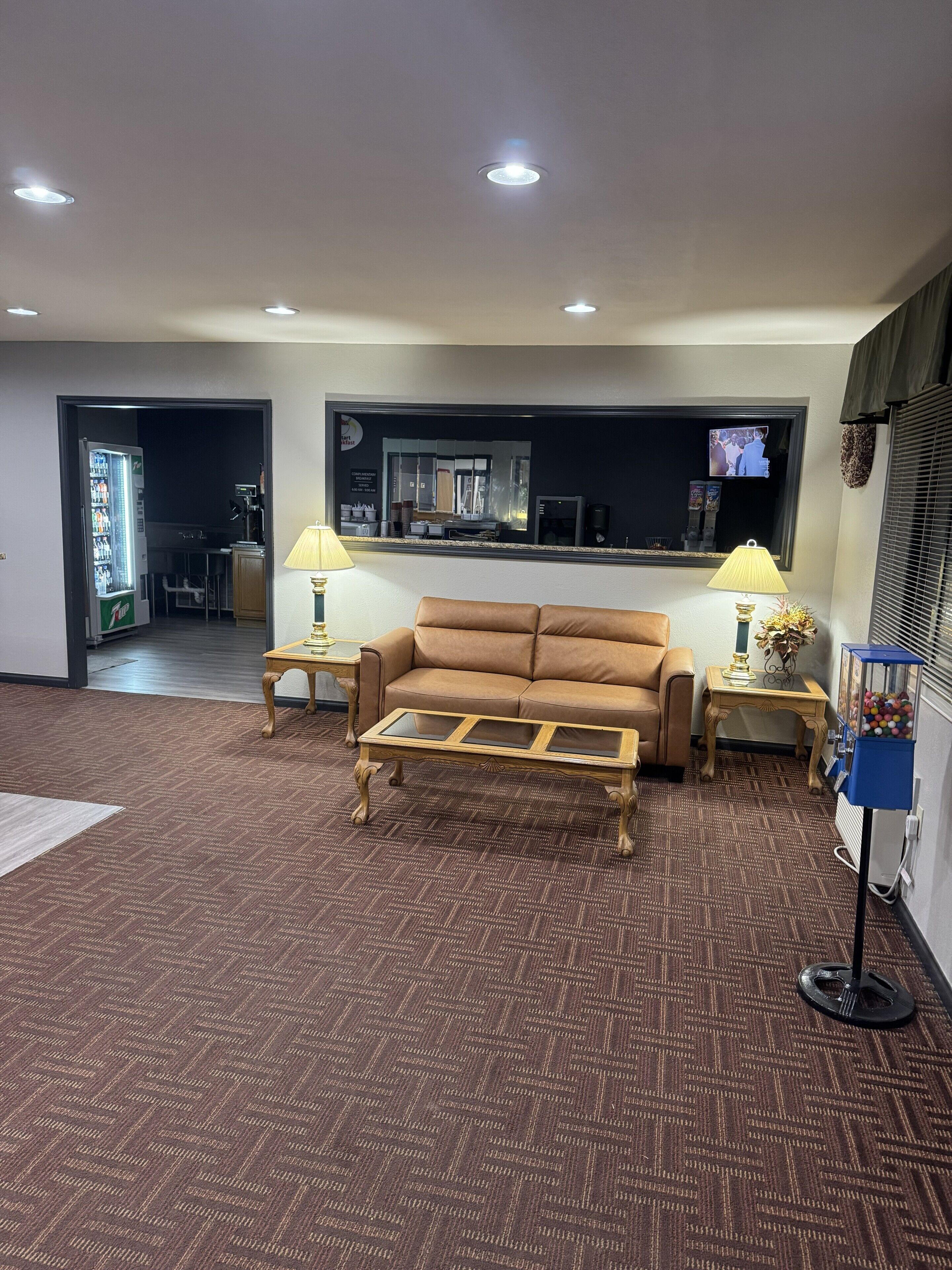 Sittområde i lobbyn