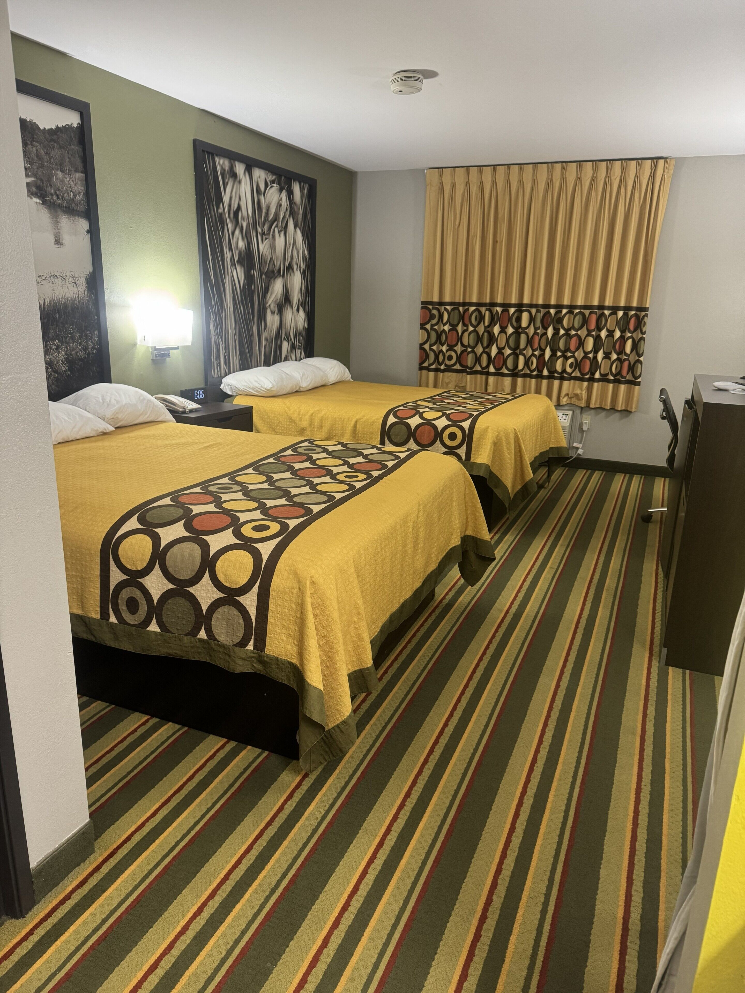 Standard Room, 2 Queen Beds | Desk, blackout drapes, iron/ironing board, free cribs/infant beds