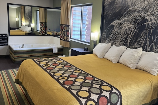 Suite, 1 King Bed, Non Smoking, Hot Tub | Desk, blackout drapes, iron/ironing board, free cribs/infant beds