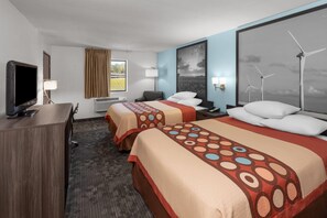 Room, 2 Queen Beds, Non Smoking | Desk, blackout curtains, free cots/infant beds, free rollaway beds