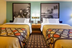 In-room safe, desk, laptop workspace, blackout drapes - Super 8 by Wyndham Newcomerstown (Newcomerstown)