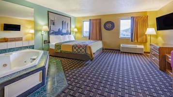 In-room safe, desk, laptop workspace, blackout curtains
