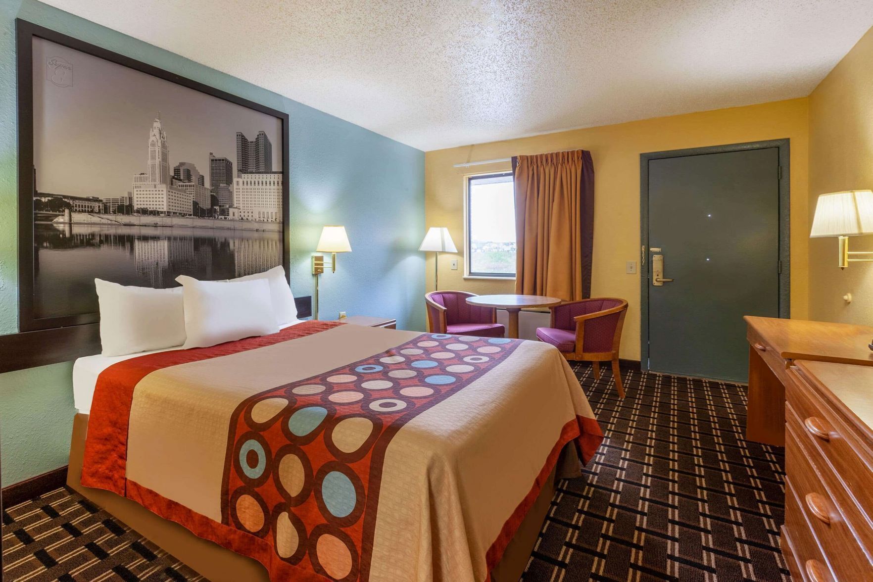 In-room safe, desk, laptop workspace, blackout drapes