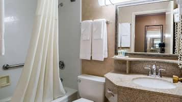 Free toiletries, hair dryer, towels