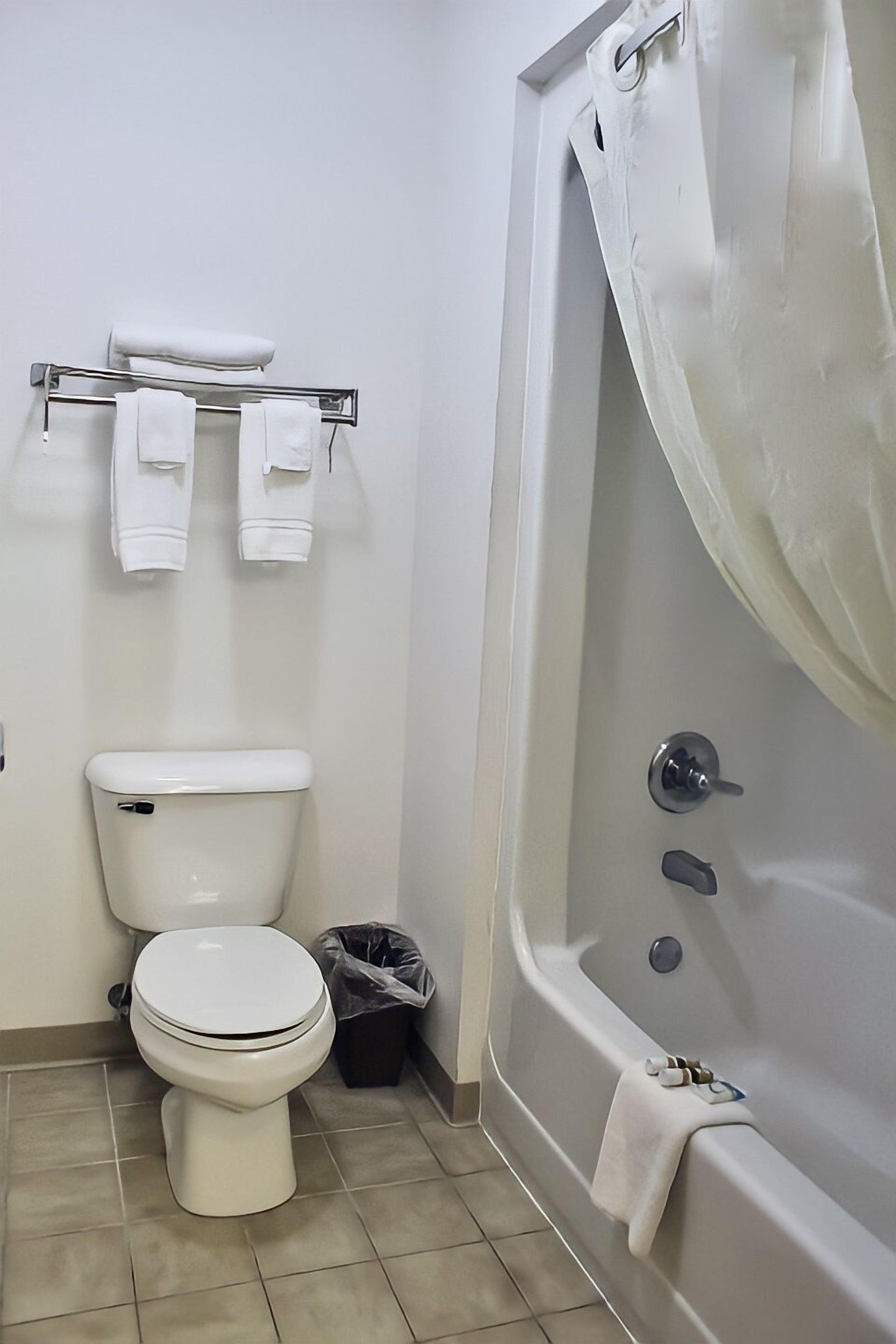 Rainfall showerhead, free toiletries, hair dryer, towels