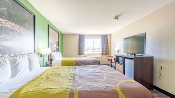 Room, 2 Queen Beds, Non Smoking (Non-Smoking) | In-room safe, desk, soundproofing, iron/ironing board