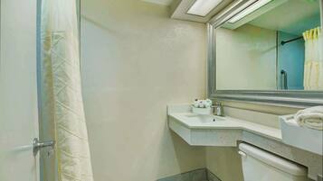 Free toiletries, hair dryer, towels