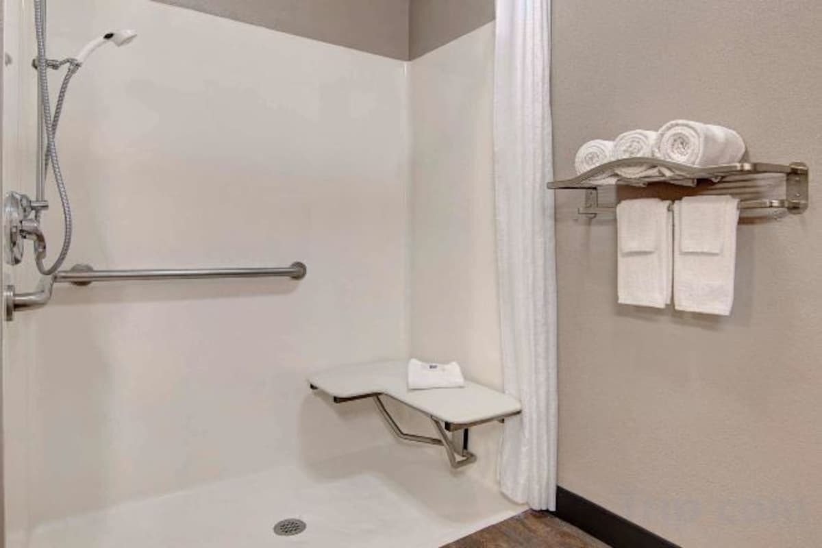 Free toiletries, hair dryer, towels