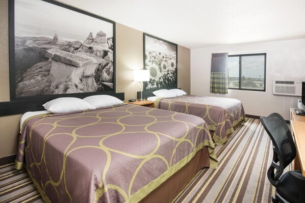 Room, 2 Queen Beds, Non Smoking | Blackout drapes, free cribs/infant beds, free rollaway beds, free WiFi