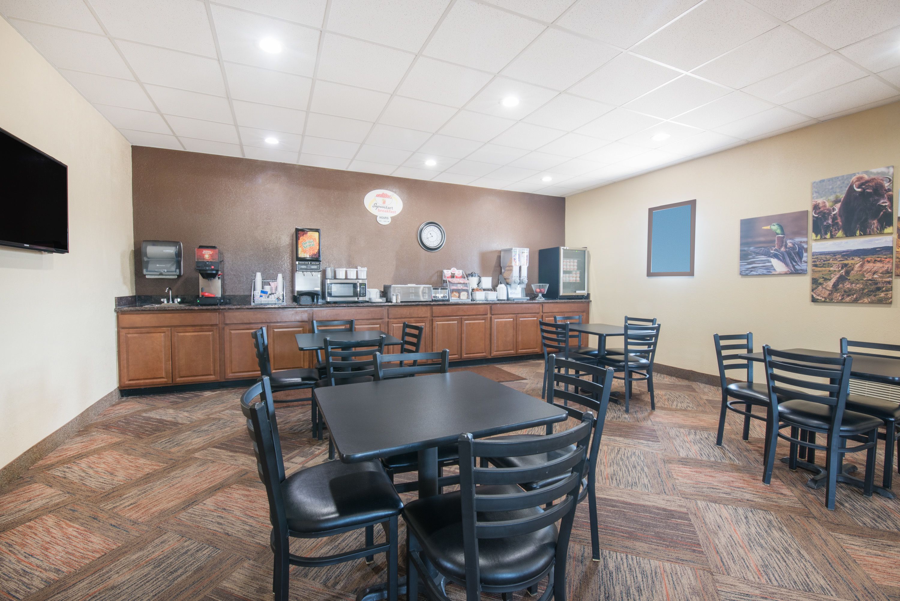 Free daily on-the-go breakfast 