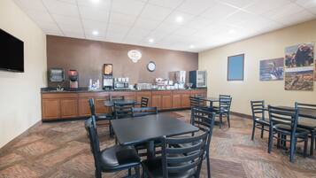 Free daily on-the-go breakfast