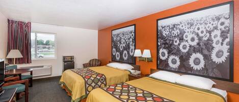 Desk, blackout drapes, free WiFi, bed sheets