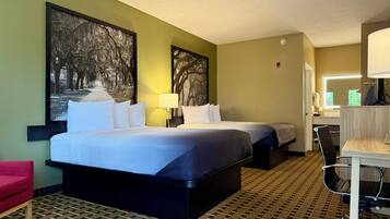 Standard Room, 2 Queen Beds | Premium bedding, desk, laptop workspace, blackout curtains