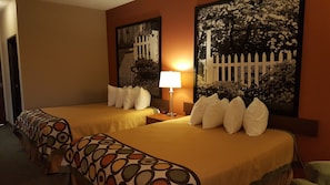Desk, blackout curtains, iron/ironing board, rollaway beds