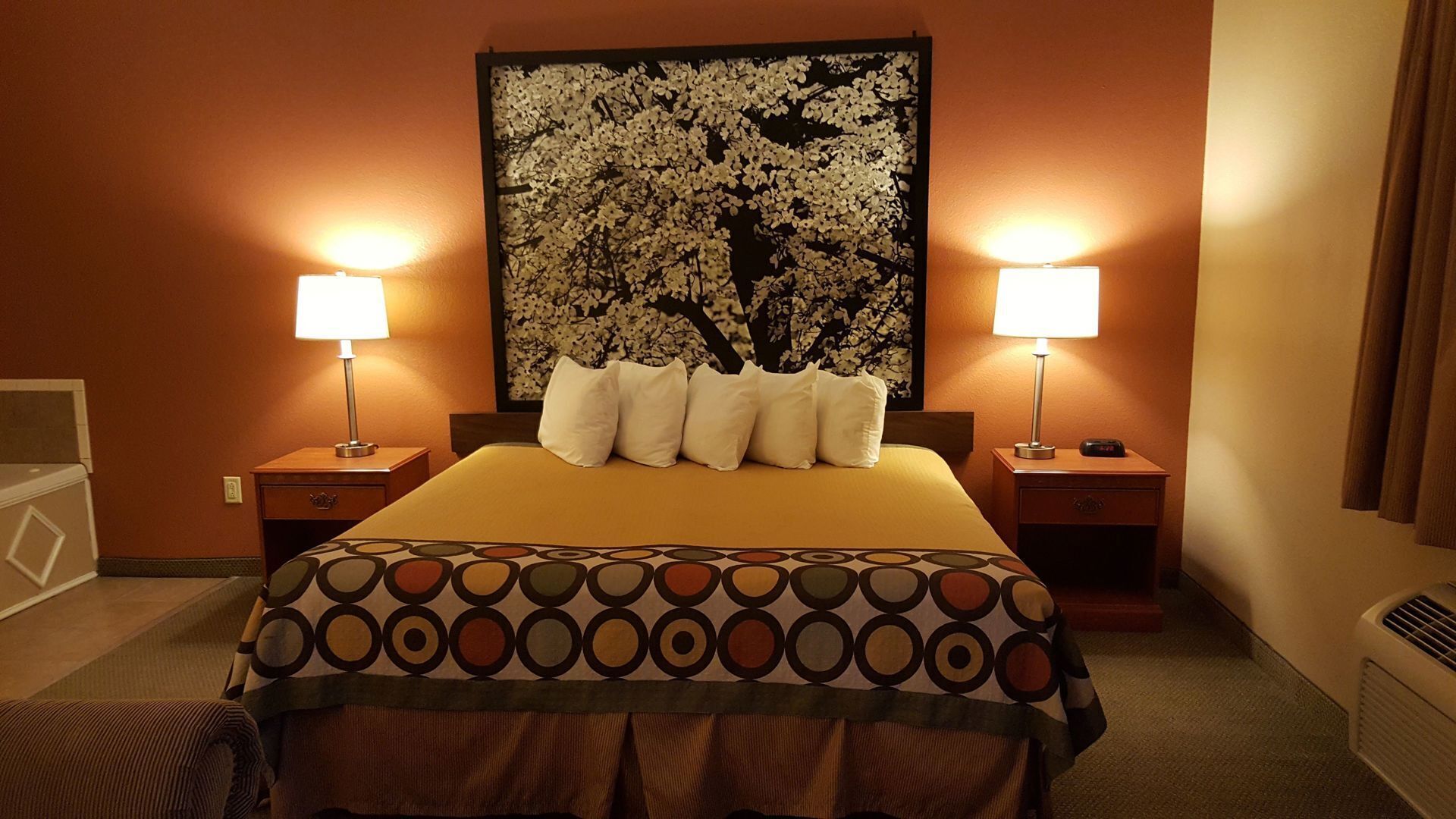 Desk, blackout drapes, iron/ironing board, rollaway beds
