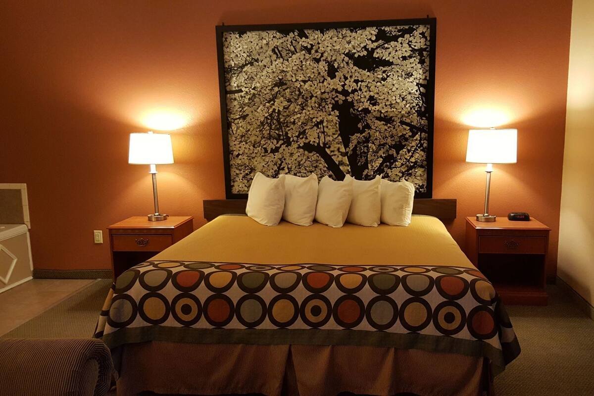 Desk, blackout drapes, iron/ironing board, rollaway beds