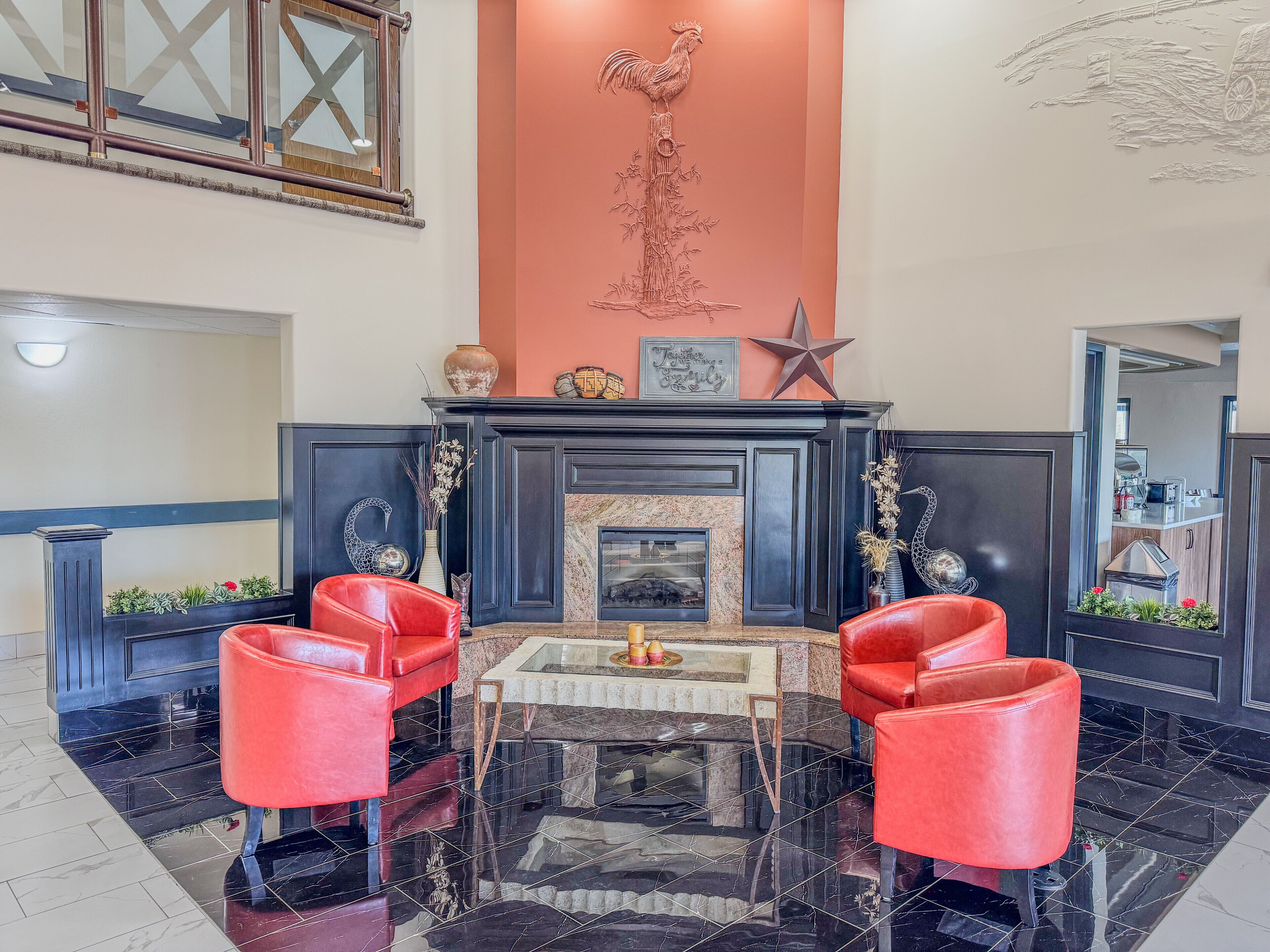 Sala de estar en el lobby