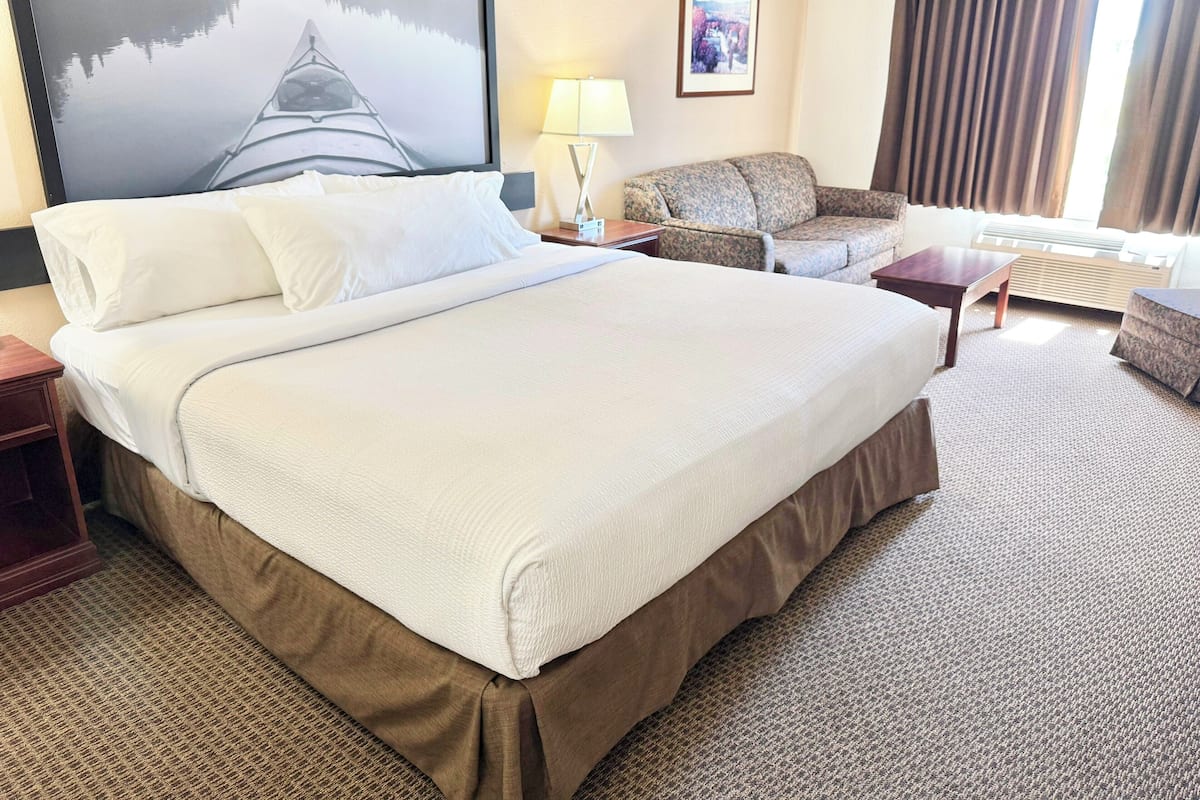 Suite Standard, 1 trÚs grand lit | Lit avec matelas à plateau-coussin, décor unique, ameublement unique