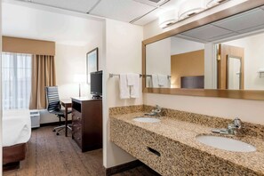 Suite, 1 Queen Bed, Non Smoking, Refrigerator & Microwave | Pillowtop beds, in-room safe, desk, laptop workspace