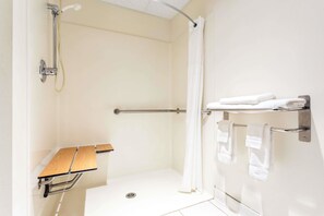Zimmer, 1 Doppelbett, barrierefrei, Nichtraucher | Dusche im Bad