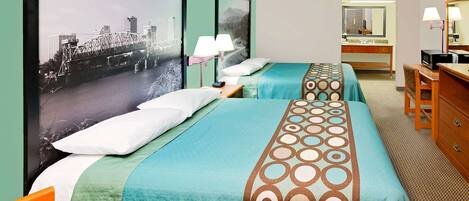 Een bureau, verduisterende gordijnen, geluiddichte muren