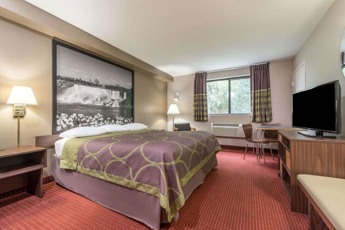 Down comforters, individually decorated, individually furnished, desk