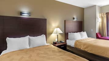 Standard Room, 2 Queen Beds, Non Smoking | Hypo-allergenic bedding, desk, blackout drapes, iron/ironing board