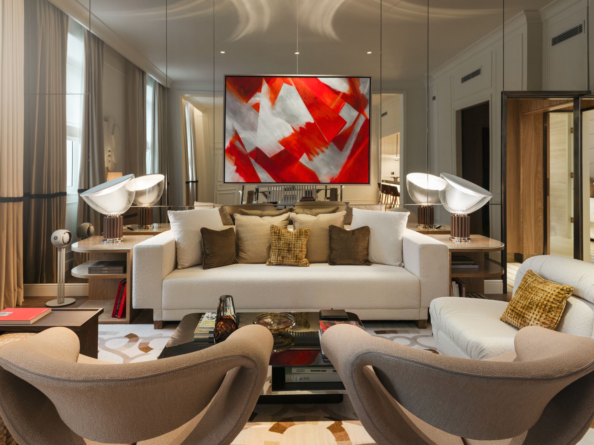 Opera Suite | Living area | 45-inch TV with cable channels, iPod dock