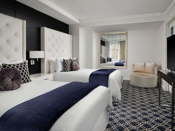 Suite, 2 Double Beds, City View | 1 bedroom, premium bedding, down comforters, pillowtop beds