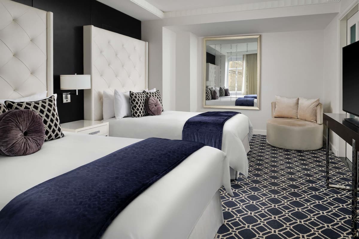 Prestige 1 Bedroom Suite, 2 Double Beds, Mobility Accessible | Premium bedding, down comforters, pillowtop beds, minibar